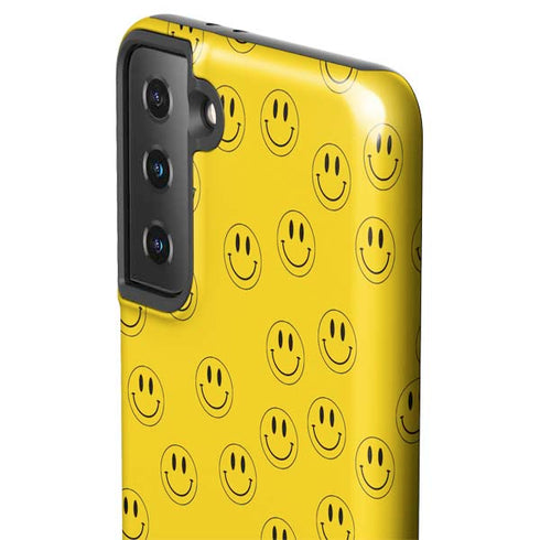 Happy Face Pattern Galaxy S21 Plus 5G Pro Case