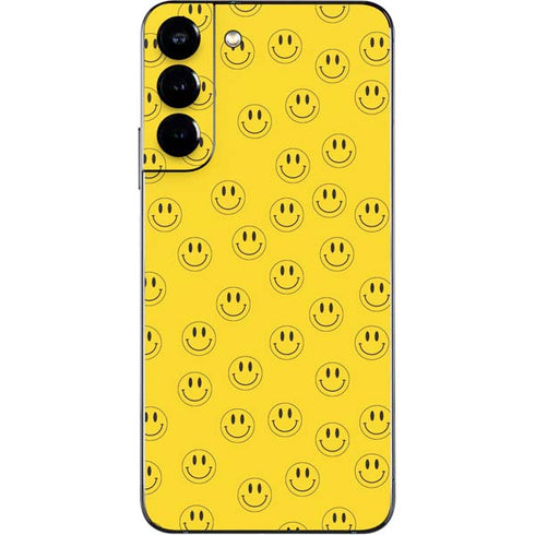 Happy Face Pattern Galaxy S22 Plus Skin