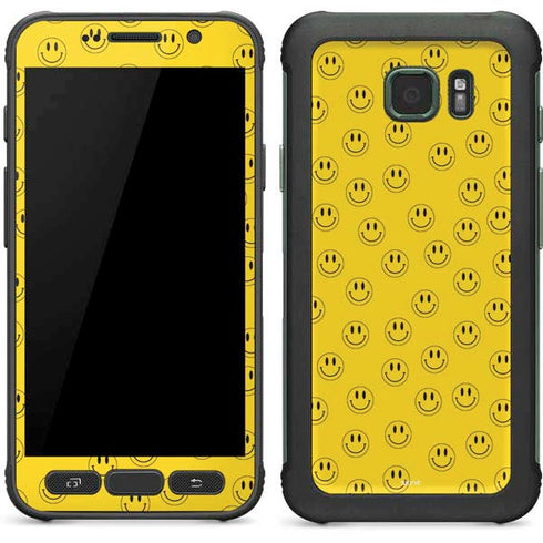 Happy Face Pattern Galaxy S7 Active Skin