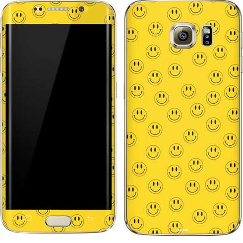 Happy Face Pattern Galaxy S7 Edge Skin