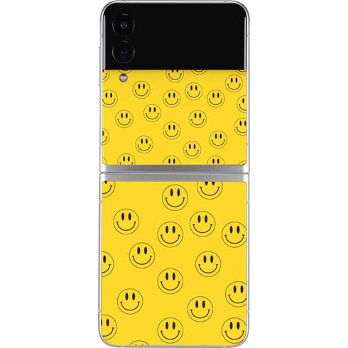Happy Face Pattern Galaxy Z Flip3 5G Skin