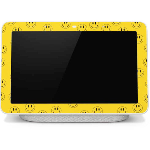Happy Face Pattern Google Home Hub Skin