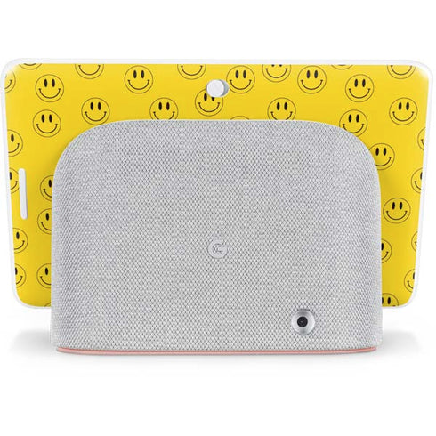 Happy Face Pattern Google Home Hub Skin
