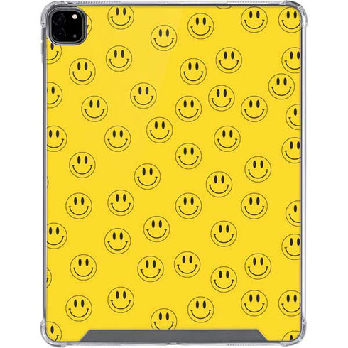 Happy Face Pattern iPad Pro 12.9in (2020) Clear Case