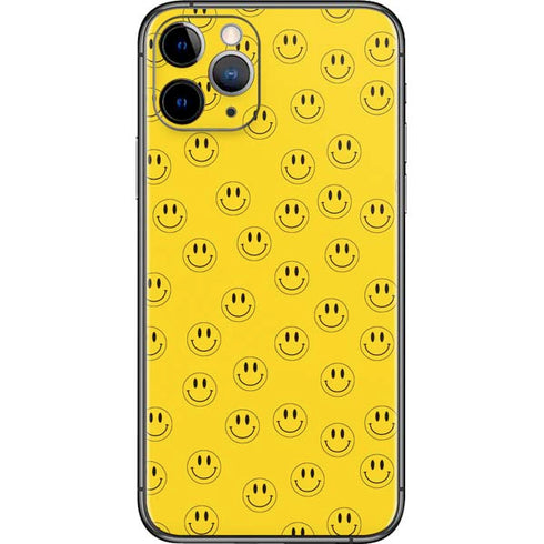Happy Face Pattern iPhone 11 Pro Skin