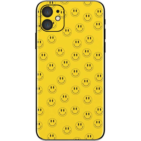 Happy Face Pattern iPhone 11 Skin