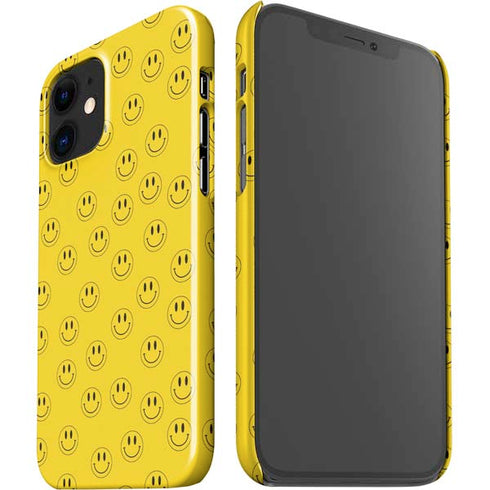 Happy Face Pattern iPhone 12 Mini Lite Case