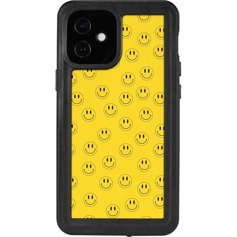 Happy Face Pattern iPhone 12 Mini Waterproof Case