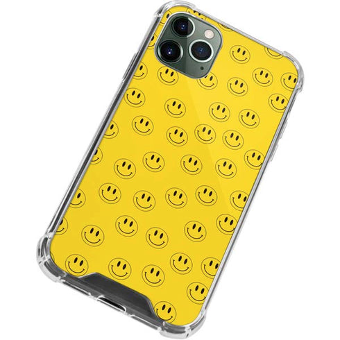 Happy Face Pattern iPhone 12 Pro Clear Case