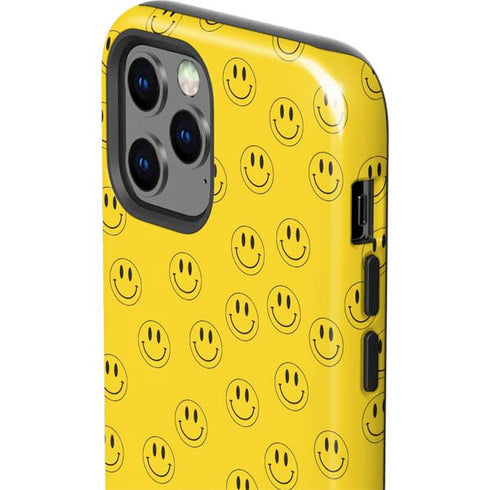 Happy Face Pattern iPhone 12 Pro Impact Case