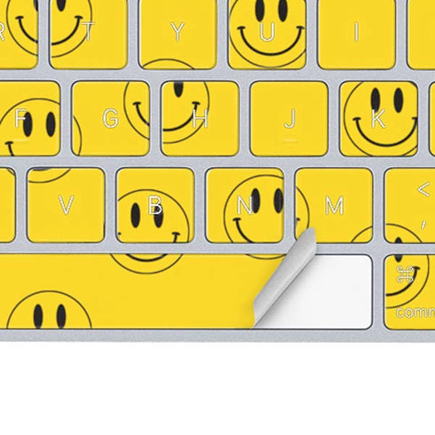 Happy Face Pattern Magic Keyboard Skin