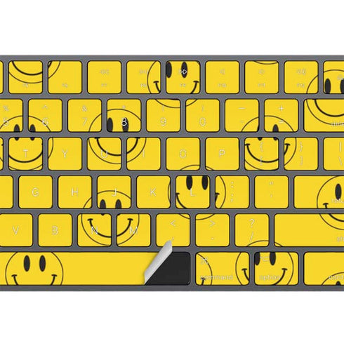 Happy Face Pattern Magic Keyboard with Numeric Keypad Skin
