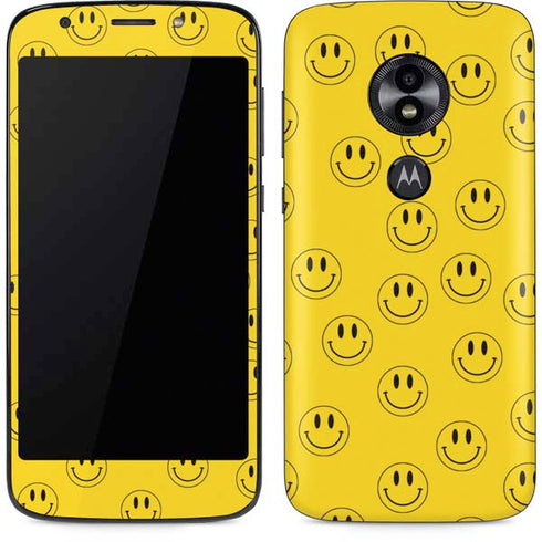 Happy Face Pattern Moto E5 Play Skin
