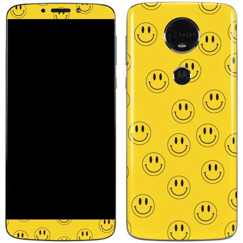 Happy Face Pattern Moto E5 Plus Skin