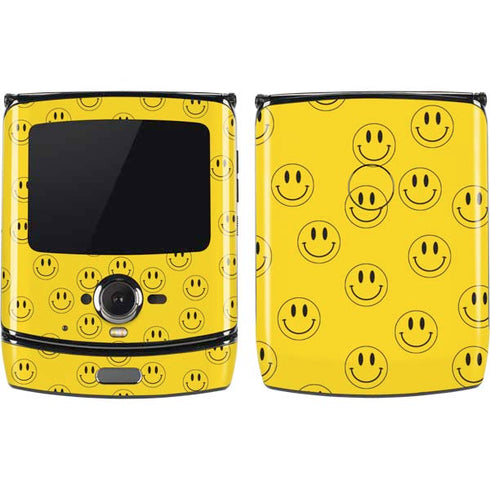 Happy Face Pattern Motorola RAZR Skin