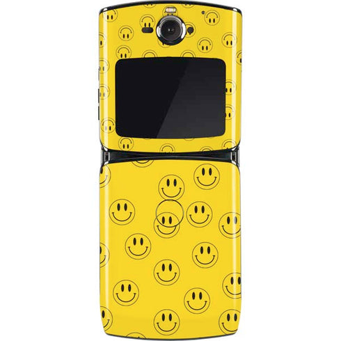 Happy Face Pattern Motorola RAZR Skin