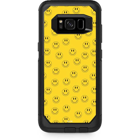 Happy Face Pattern Otterbox Commuter Galaxy Skin