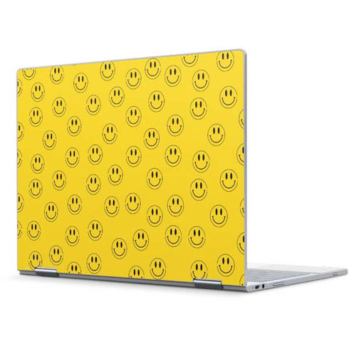 Happy Face Pattern Pixelbook Skin