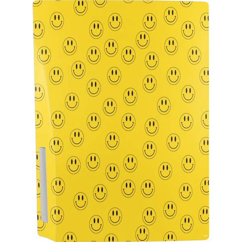 Happy Face Pattern PS5 Console Skin