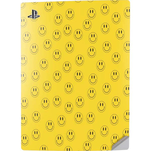 Happy Face Pattern PS5 Digital Edition Console Skin
