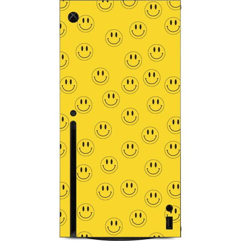 Happy Face Pattern Xbox Series X Console Skin