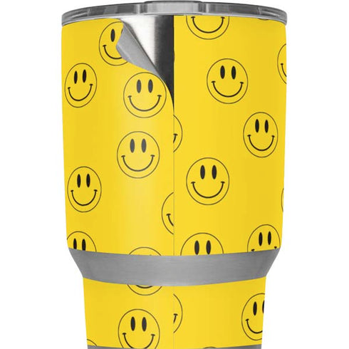 Happy Face Pattern Yeti 20oz Tumbler Skin