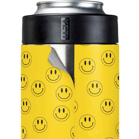 Happy Face Pattern Yeti Colster Can Insulator Skin