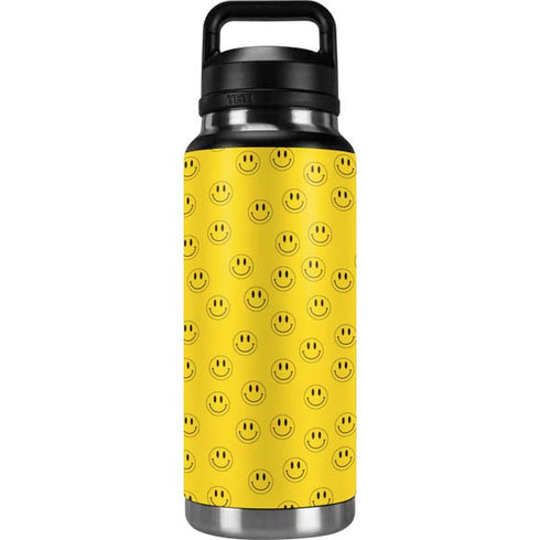 Happy Face Pattern YETI Rambler 36oz Bottle Skin