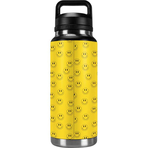 Happy Face Pattern YETI Rambler 36oz Bottle Skin