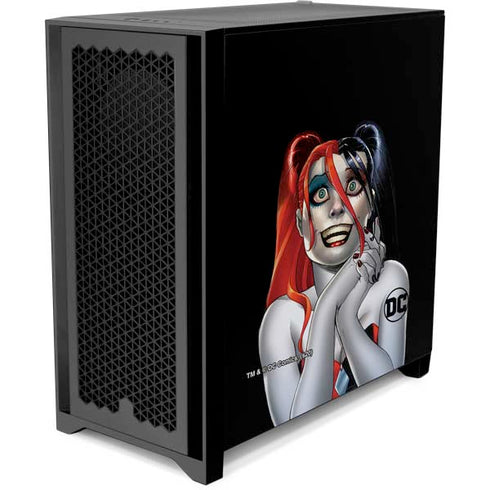 DC Comics Harley Quinn HC #8 New 52 Cover Corsair 4000D Tempered Glass Mid-Tower ATX Case Skin