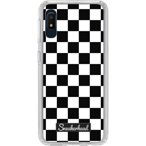 Sneakerhead Checkered Galaxy A10e Clear Case