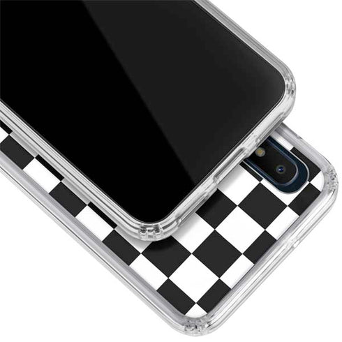 Sneakerhead Checkered Galaxy A10e Clear Case