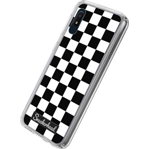 Sneakerhead Checkered Galaxy A10e Clear Case