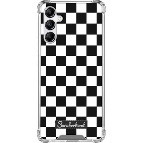 Sneakerhead Checkered Galaxy A14 5G Clear Case