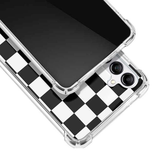Sneakerhead Checkered Galaxy A14 5G Clear Case