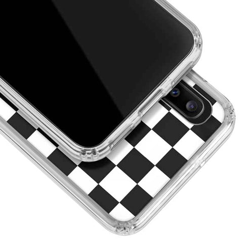 Sneakerhead Checkered Galaxy A30 Clear Case