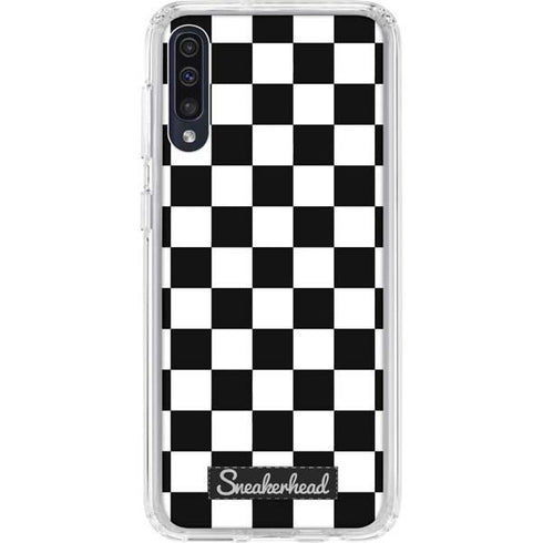 Sneakerhead Checkered Galaxy A50 Clear Case