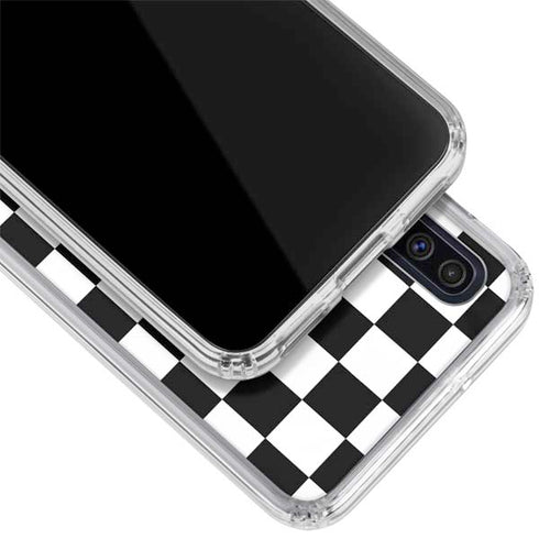 Sneakerhead Checkered Galaxy A50 Clear Case