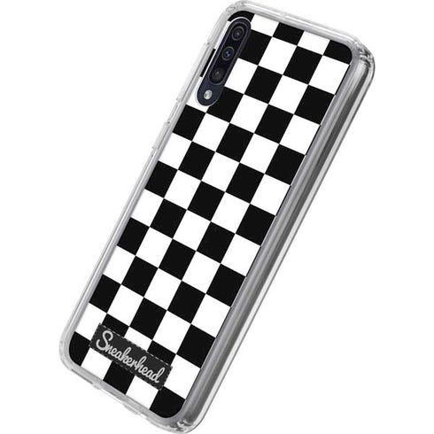 Sneakerhead Checkered Galaxy A50 Clear Case