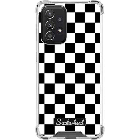 Sneakerhead Checkered Galaxy A52 5G Clear Case