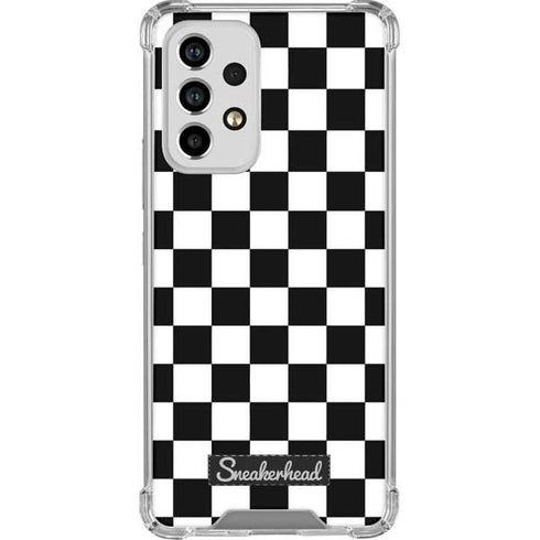 Sneakerhead Checkered Galaxy A53 5G Clear Case