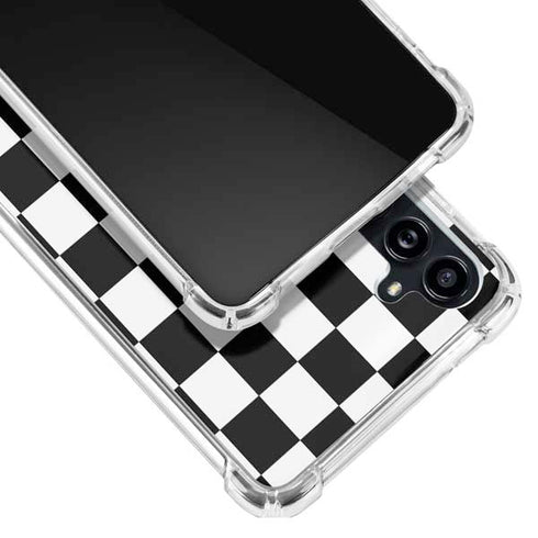 Sneakerhead Checkered Galaxy A54 5G Clear Case
