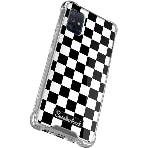 Sneakerhead Checkered Galaxy A71 5G Clear Case