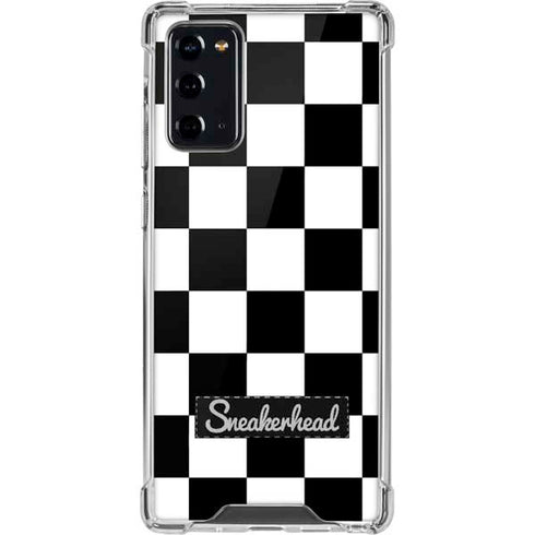 Sneakerhead Checkered Galaxy Note20 5G Clear Case