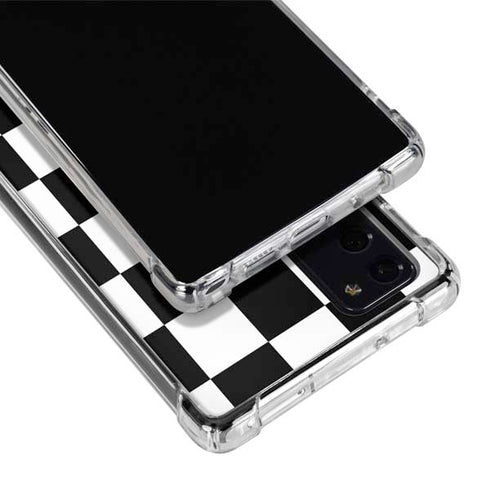 Sneakerhead Checkered Galaxy Note20 5G Clear Case