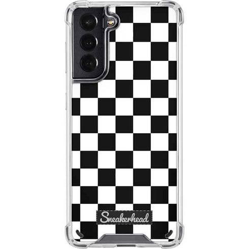 Sneakerhead Checkered Galaxy S21 5G Clear Case