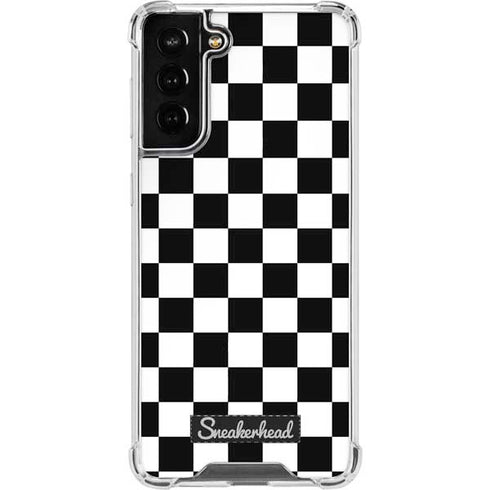 Sneakerhead Checkered Galaxy S21 FE Clear Case