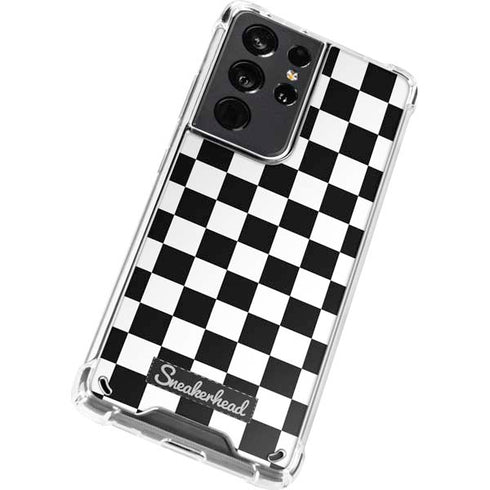 Sneakerhead Checkered Galaxy S21 Ultra 5G Clear Case