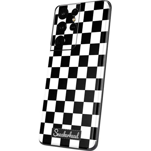Sneakerhead Checkered Galaxy S21 Ultra 5G Skin