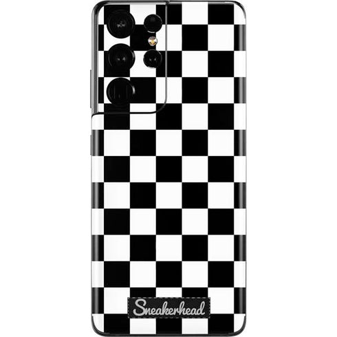 Sneakerhead Checkered Galaxy S21 Ultra 5G Skin